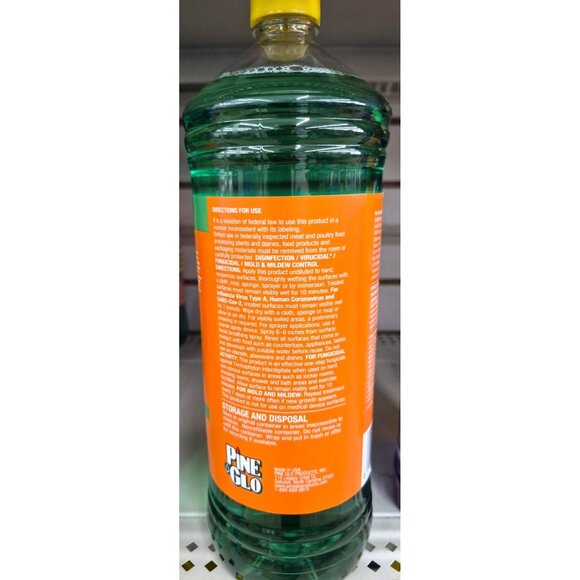 Pine Glo Antibacterial & Disinfectant All Purpose Cleaner 50 Ounces Fresh Citrus - Picture 6 of 9
